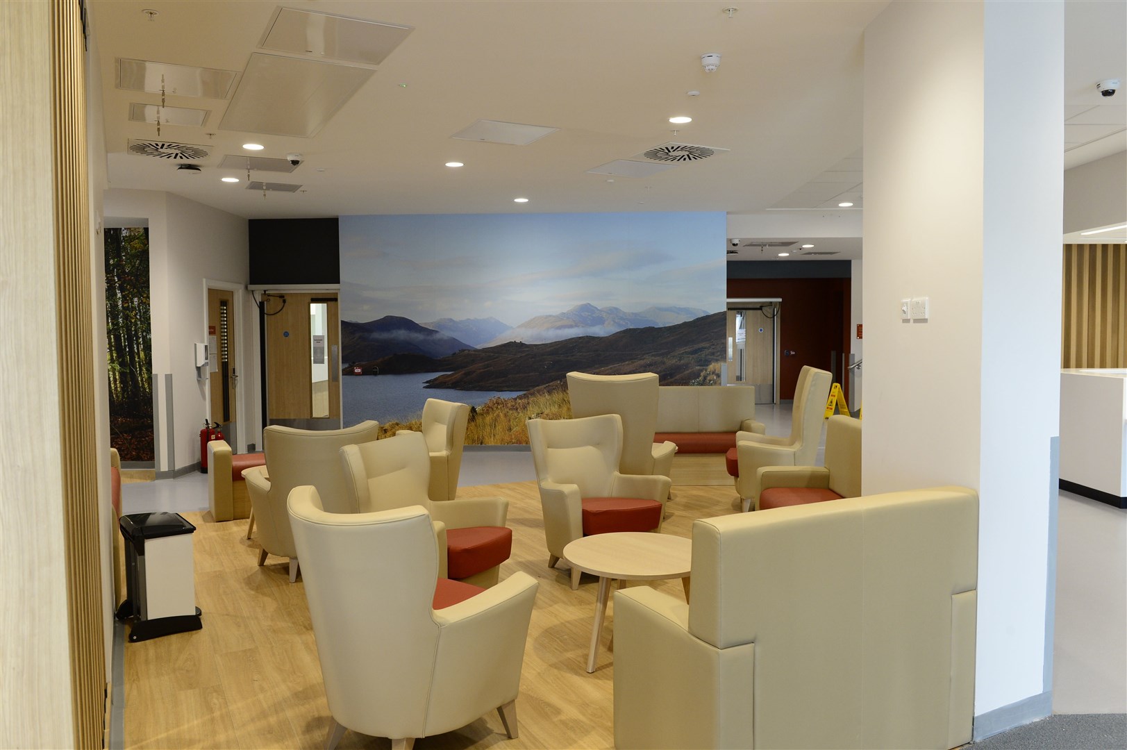 The reception area at the new National Treatment Centre in Inverness.
