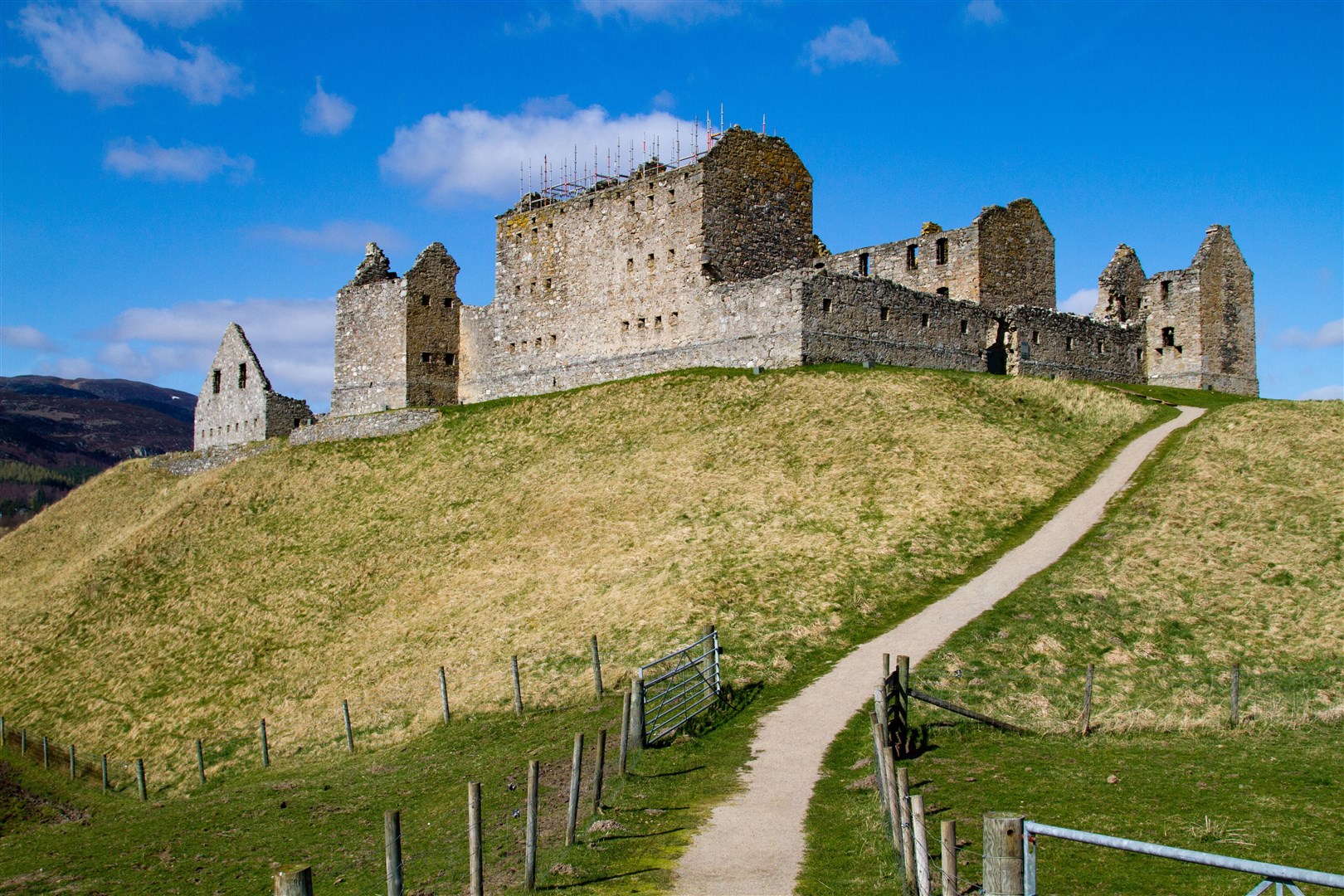 Historic Ruthven Barracks on the outskirts of Kingussie.