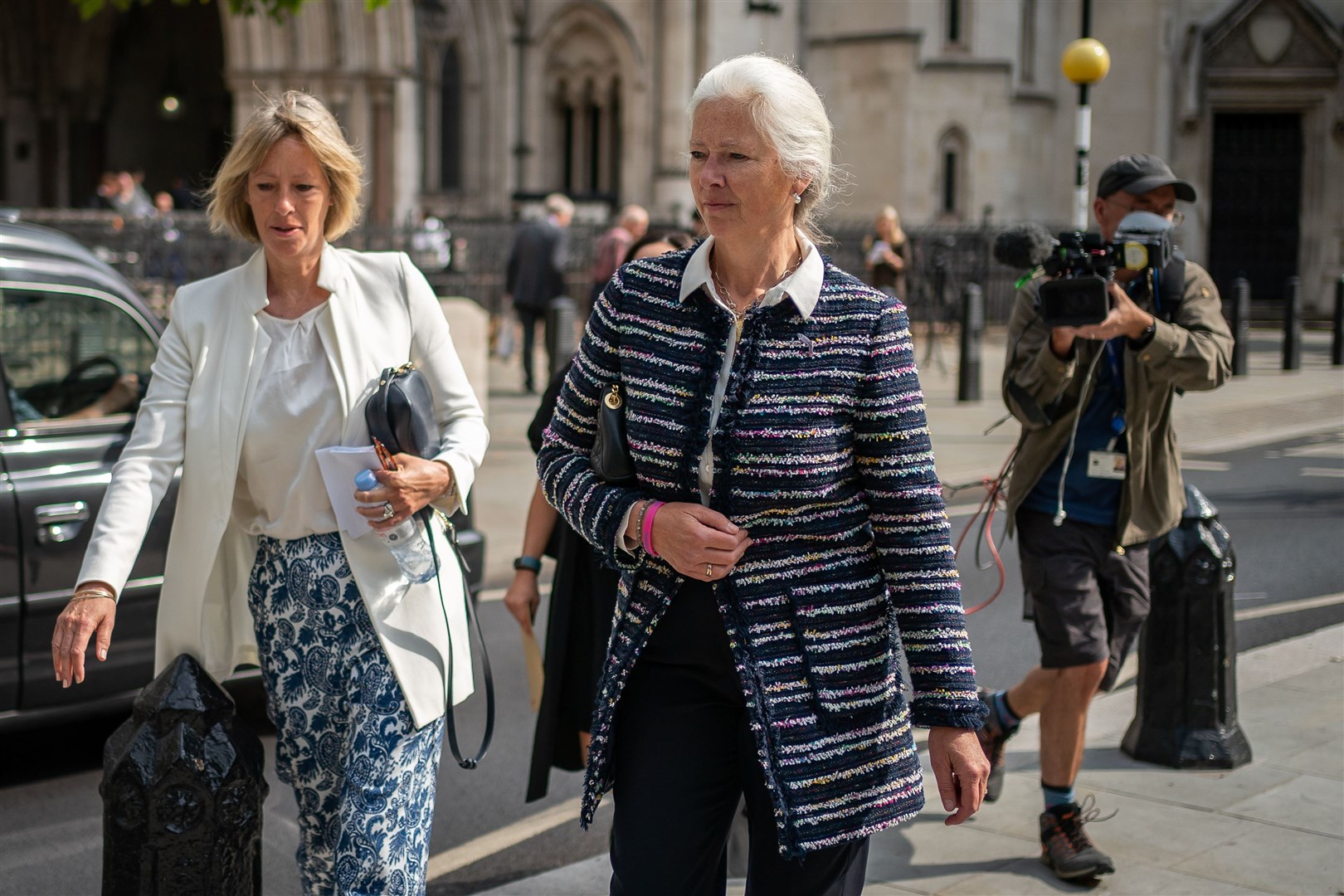Alexandra Pettifer outside the High Court, central London (PA)