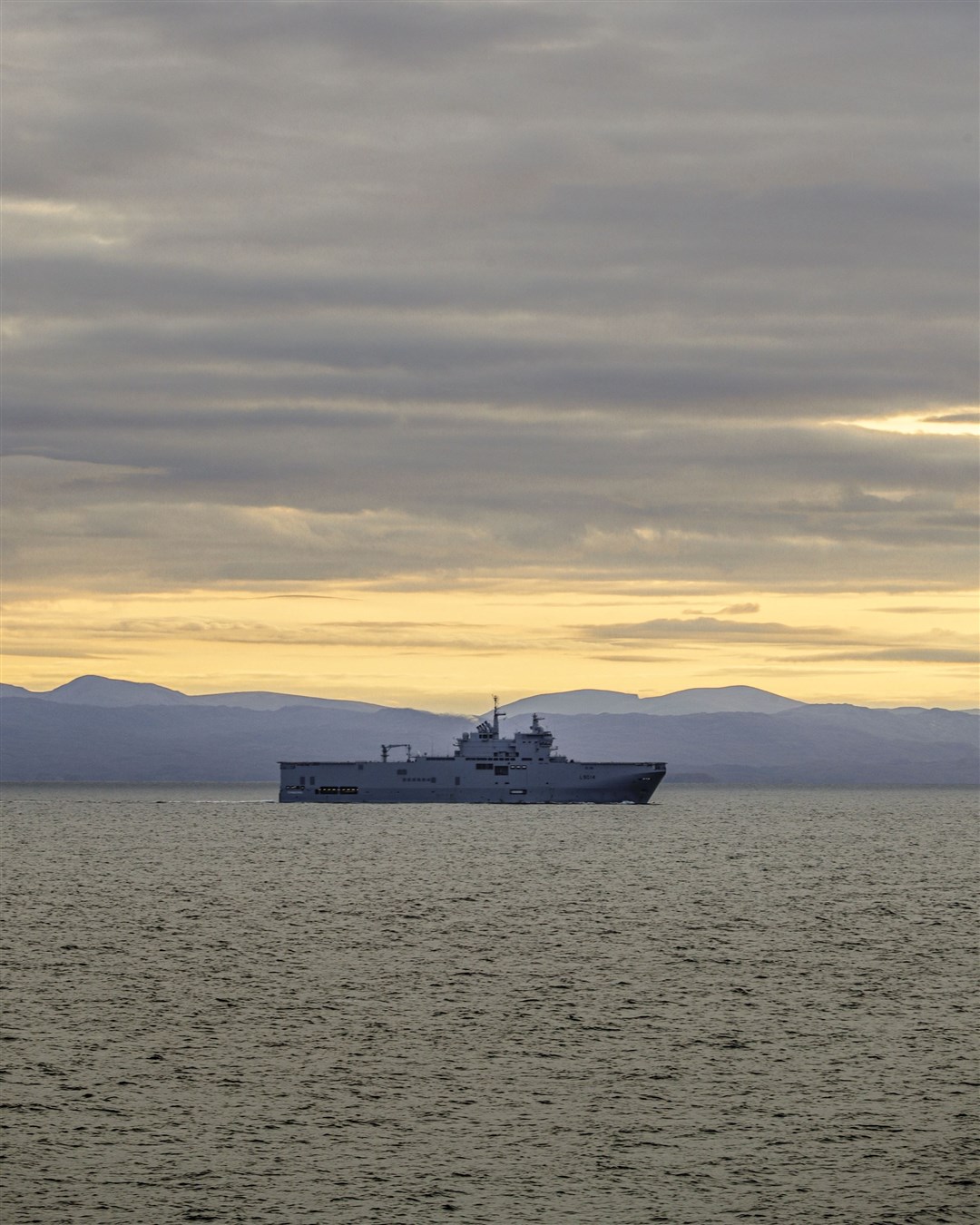 French ship Tonnerre in Scotland for a previous Joint Warrior.