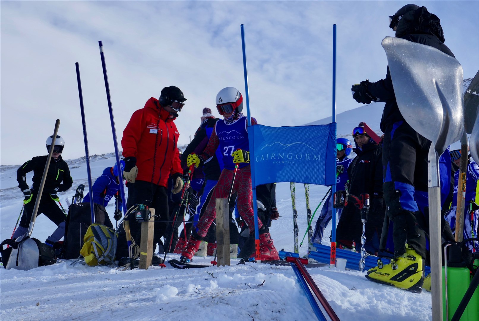 After several years, the luxury of two full days' racing on the hill returned and they were all raring to go at the White Lady giant slalom start gate on Saturday.