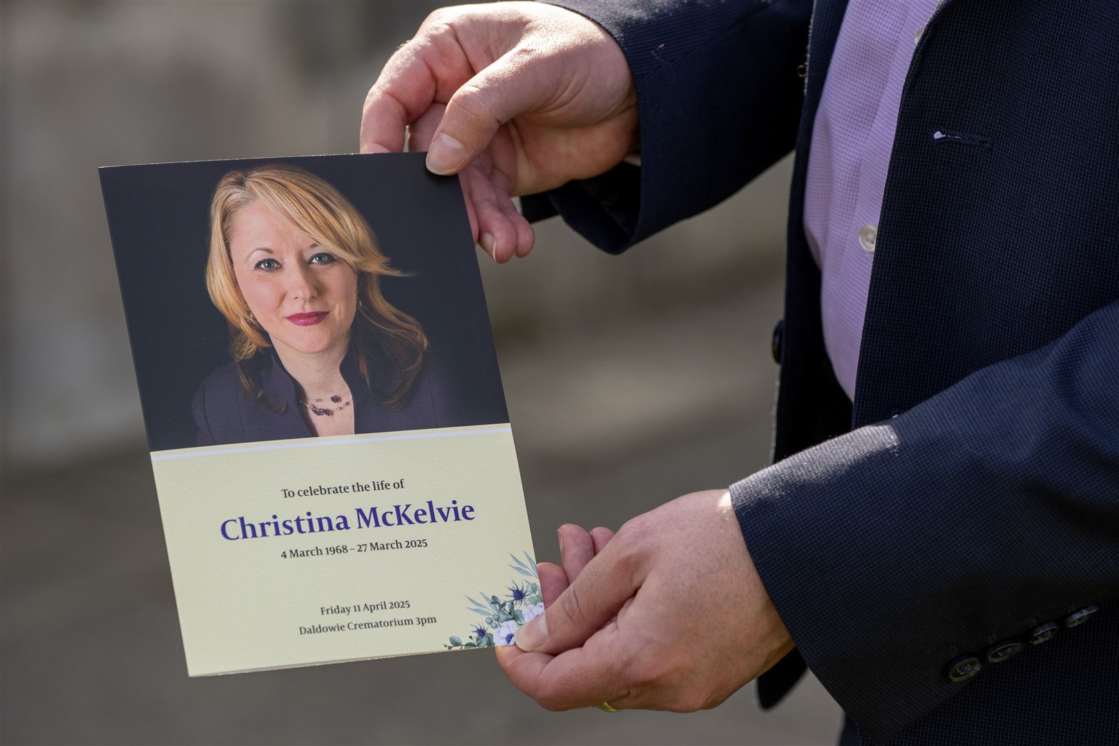 Order of Service for the funeral of Scottish Government minister Christina McKelvie (Jane Barlow/PA)