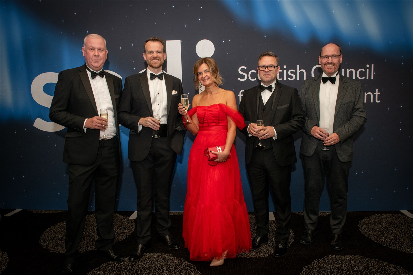 Handlesbanken - John Imray, Barrie Aird, Kornelia Seoud, Kevin Wood and Craig Black. Picture: Callum Mackay..
