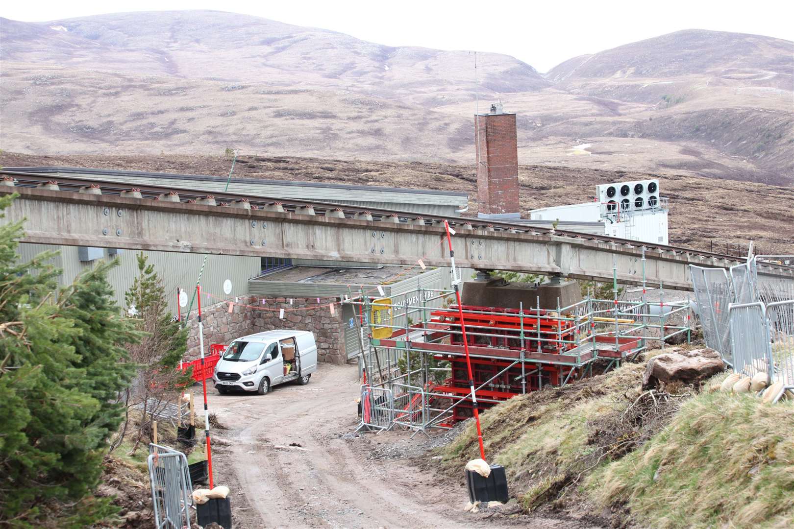 A range of factors including weather and problems getting in demand building materials has hampered funicular repair.
