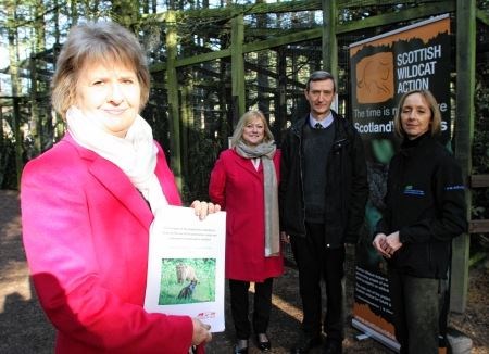 Wildcats, Scottish Wildcat Action, SWA, Highland Wildlife Park, Roseanna Cunningham, Barbara Smith, Andrew Kitchener, Eileen Stuart