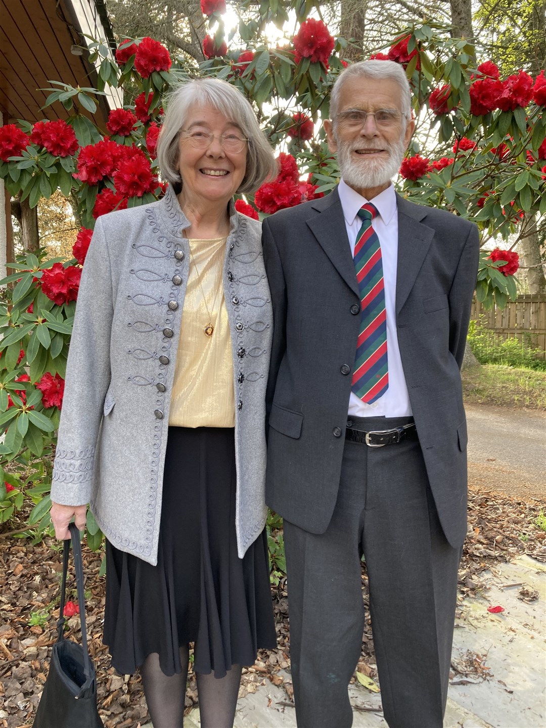 Frank and Julia Spencer earlier this month celebrating their golden wedding.