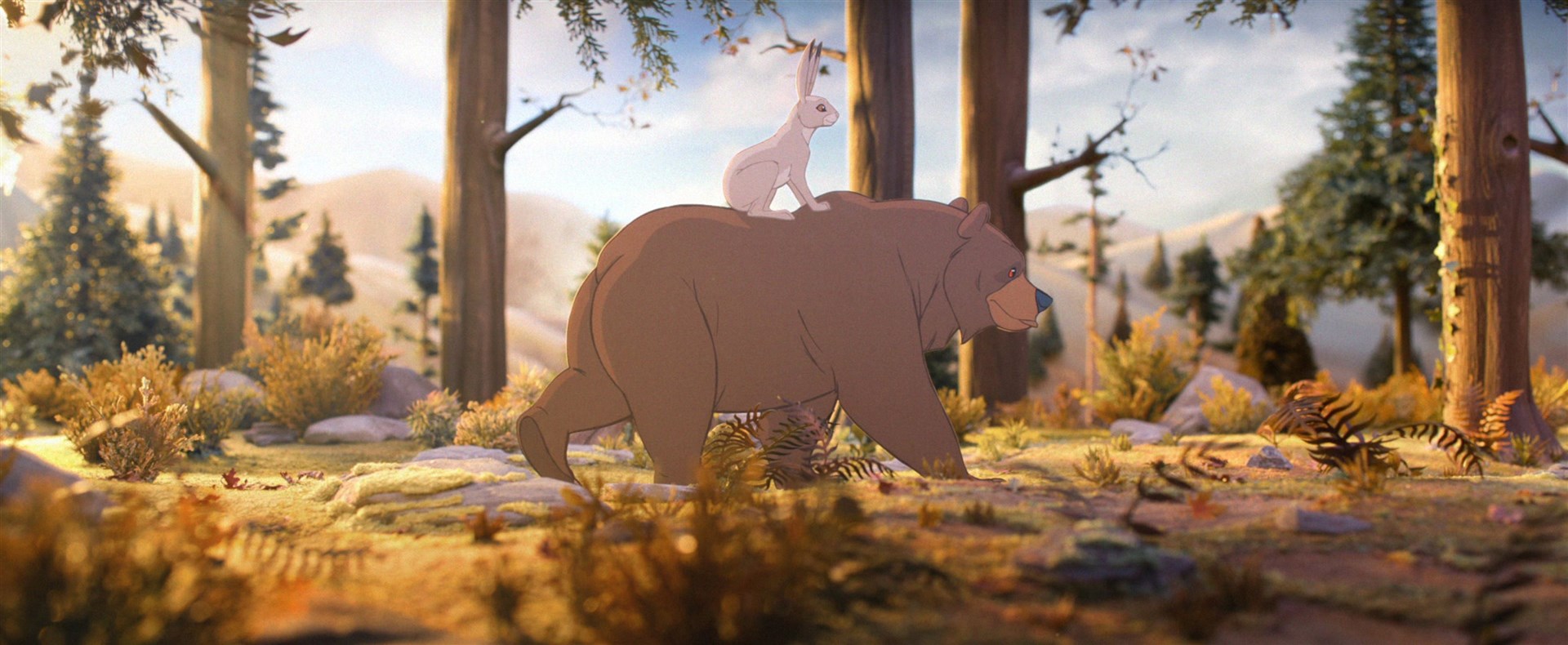 A scene from The Bear And The Hare advert (John Lewis/PA)