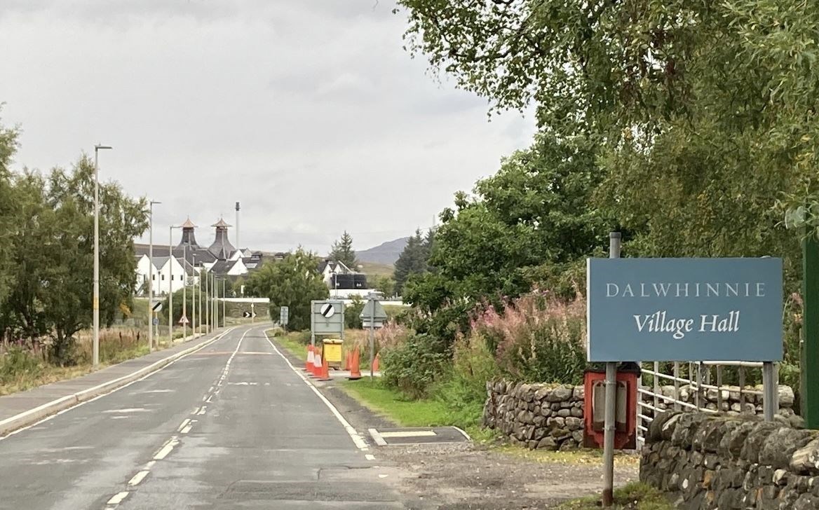 There are still 60mph road speeds through parts of Dalwhinnie near to public facilities including the village hall.