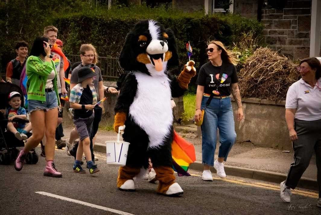 Eastgate's mascotte joined the March. Picture: Sb Photography Ltd.