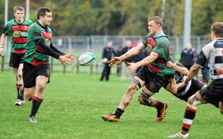 Andrew Findlater (right) played alongside Rory Cross at centre on Saturday.