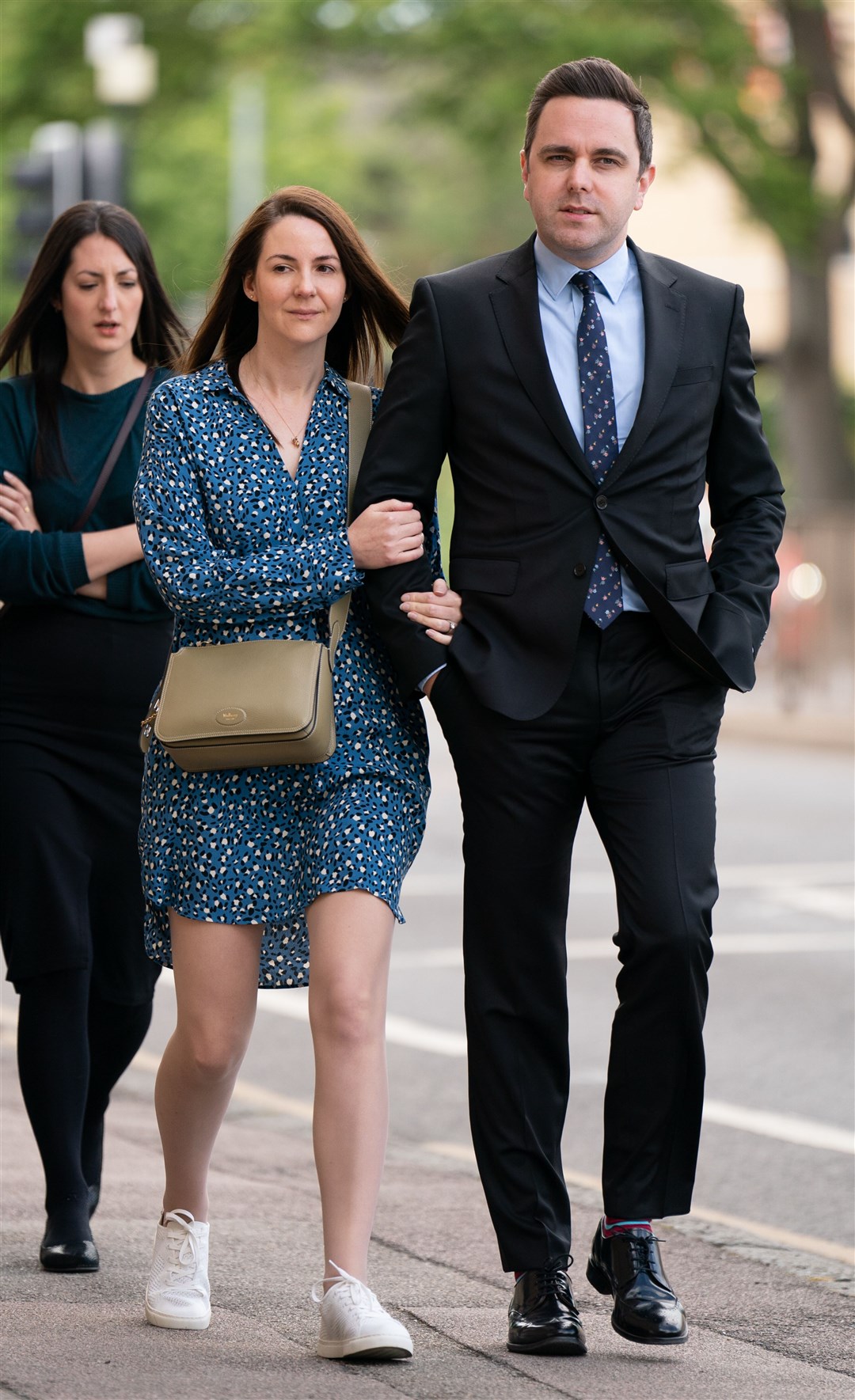 Chris and Rachael Thorold, parents of baby Louis, arrive at an earlier hearing at Cambridge Crown Court (Joe Giddens/ PA)
