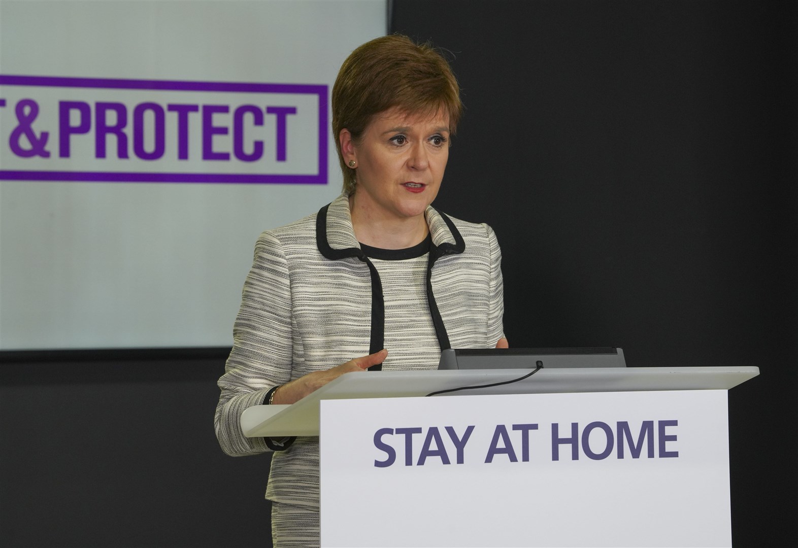 First Minister Nicola Sturgeon.