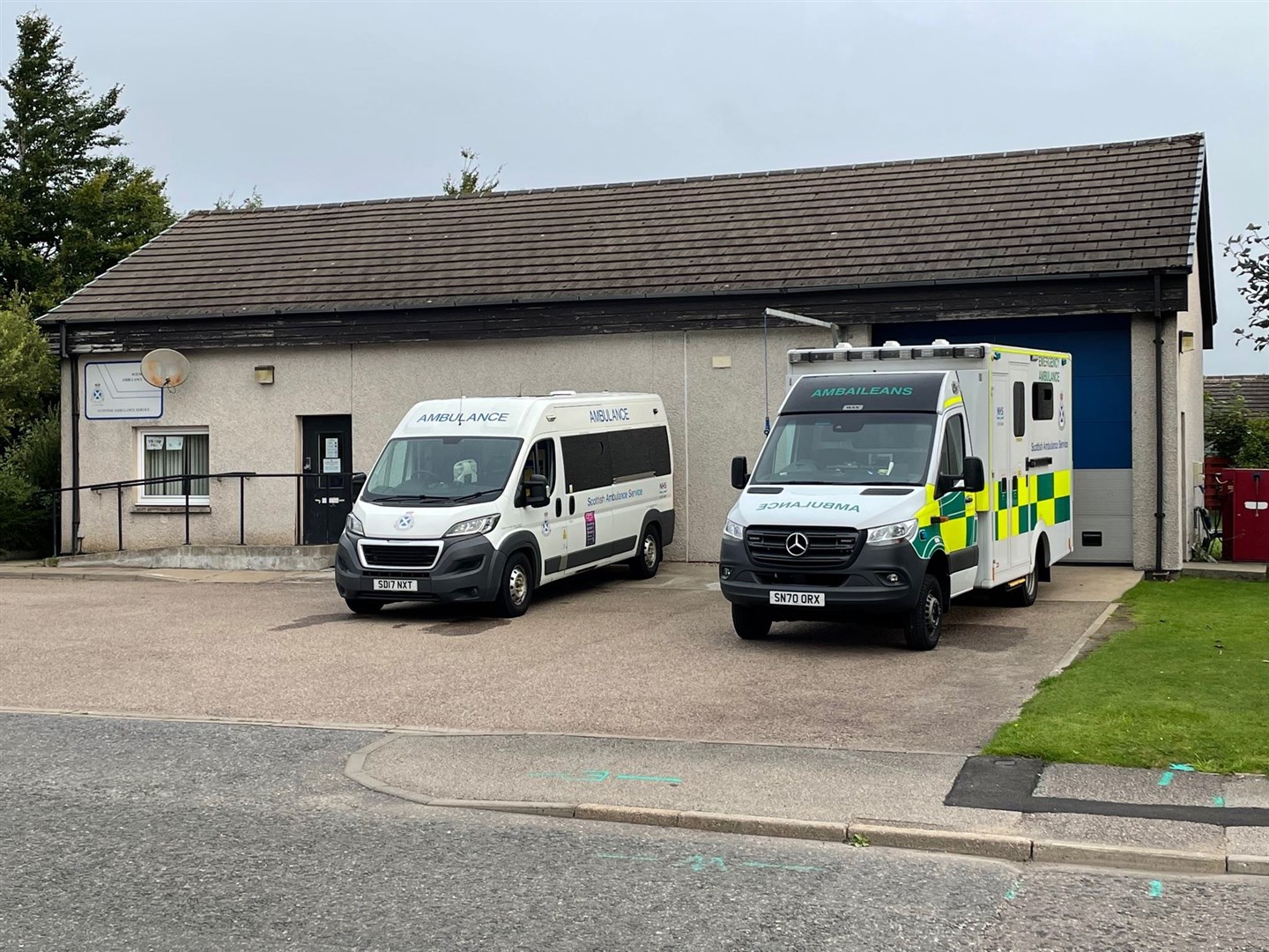 Aviemore ambulance station which moved from on-call to shift work earlier this year.