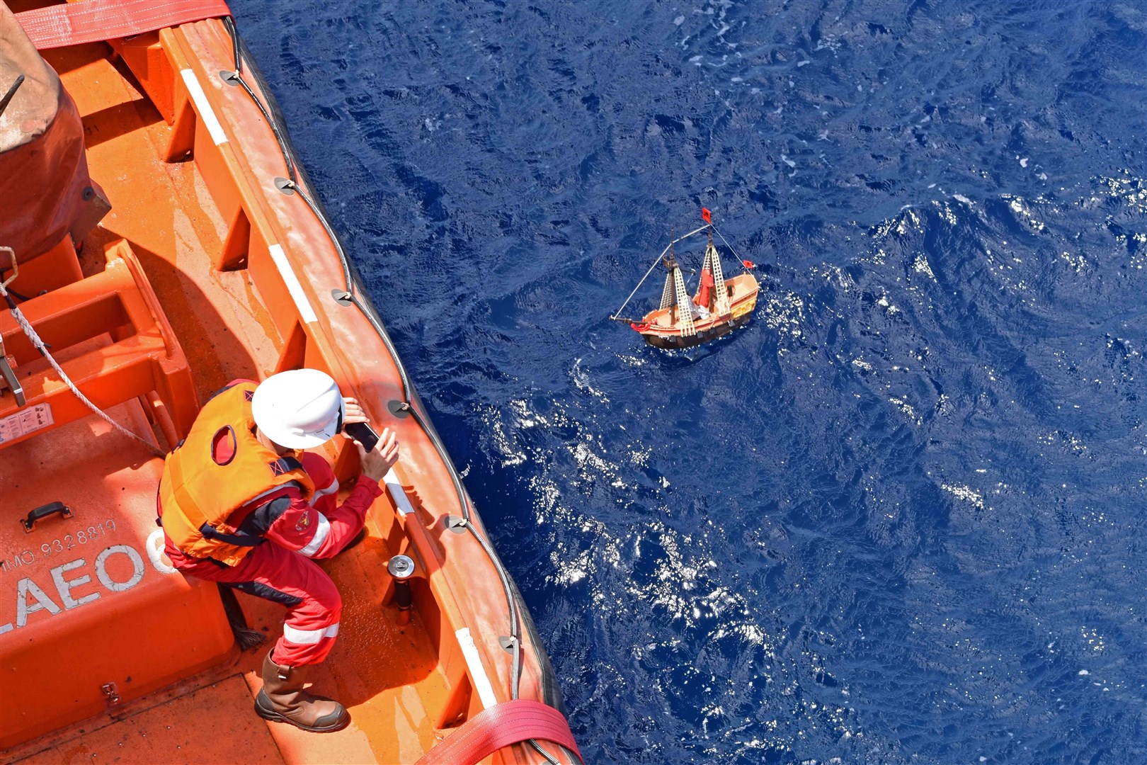 Brothers Ollie and Harry Ferguson, from Aberdeenshire, made headlines when their toy ship travelled more than 3,700 miles to reach the Caribbean after it was launched around 100 miles off the coast of Mauritania in West Africa in 2017 (MacNeill Ferguson/PA)