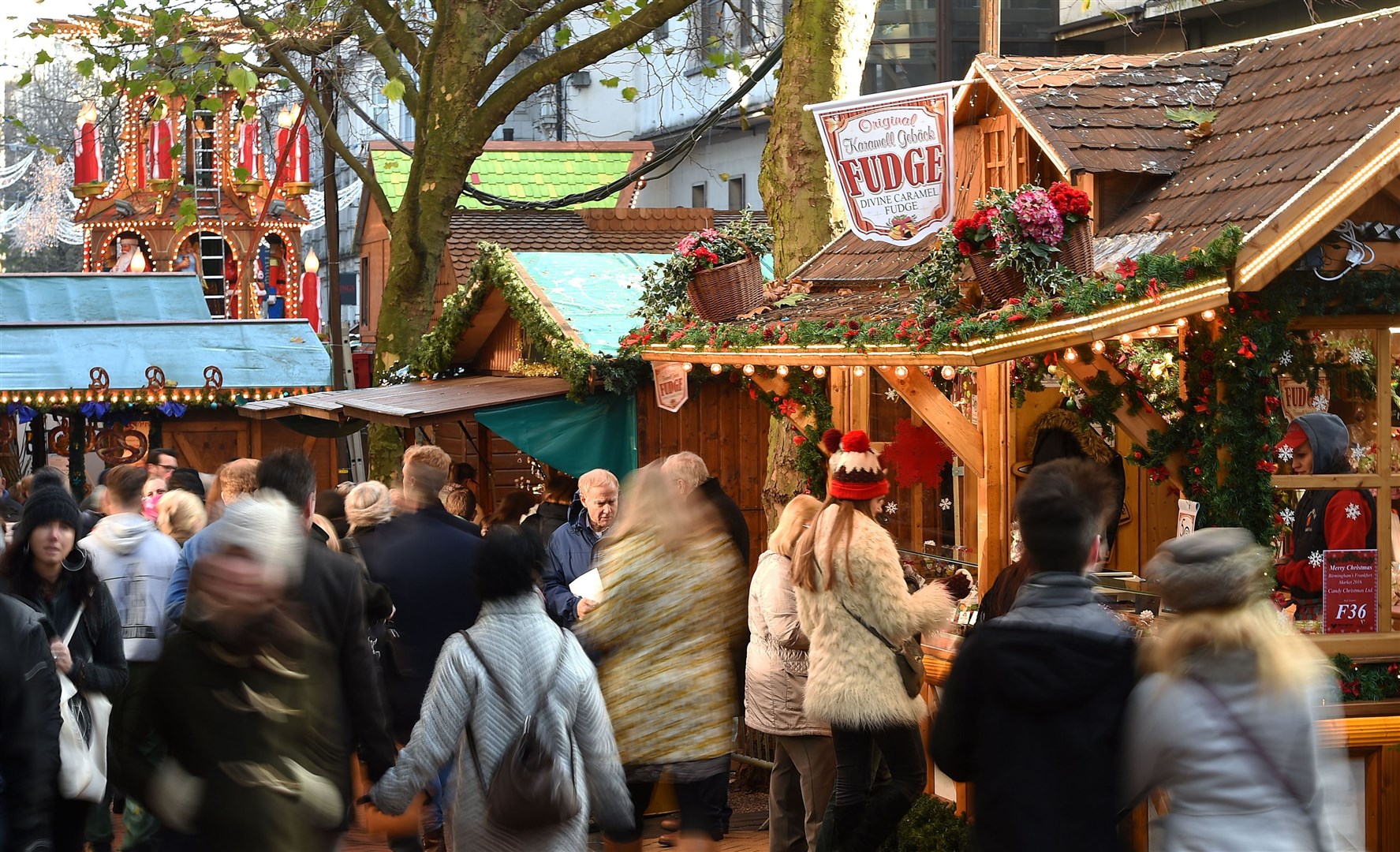 Millions of visitors have flocked to Birmingham’s Frankfurt Christmas Market in previous years. (Joe Giddens/PA)