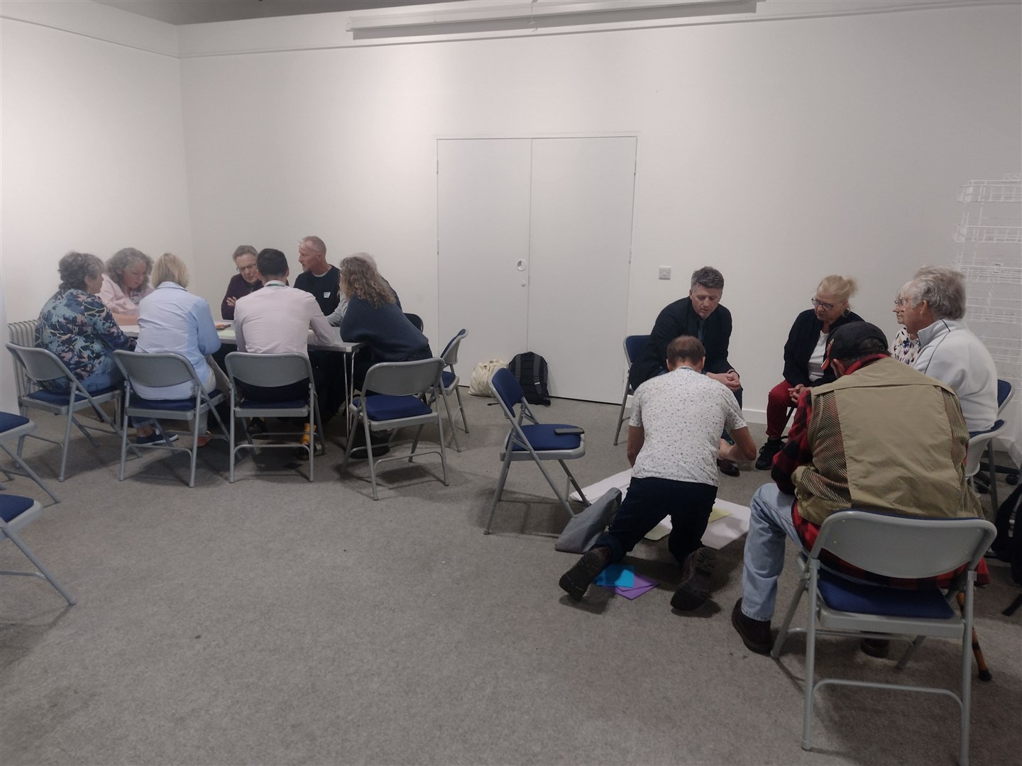 GROUP DISCUSSION: The meeting split up into some five groups to discuss individual ideas for use of the Burall Bequest monies.