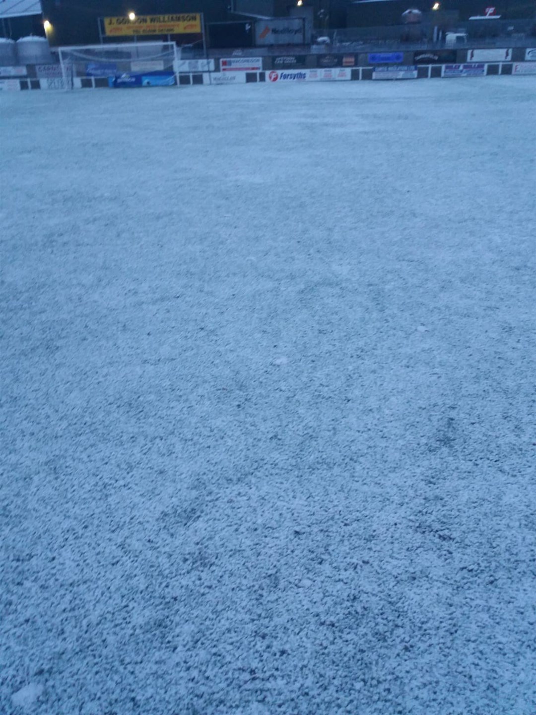 Mackessack Park's pitch failed an inspection this morning. Picture: Rothes Football Club