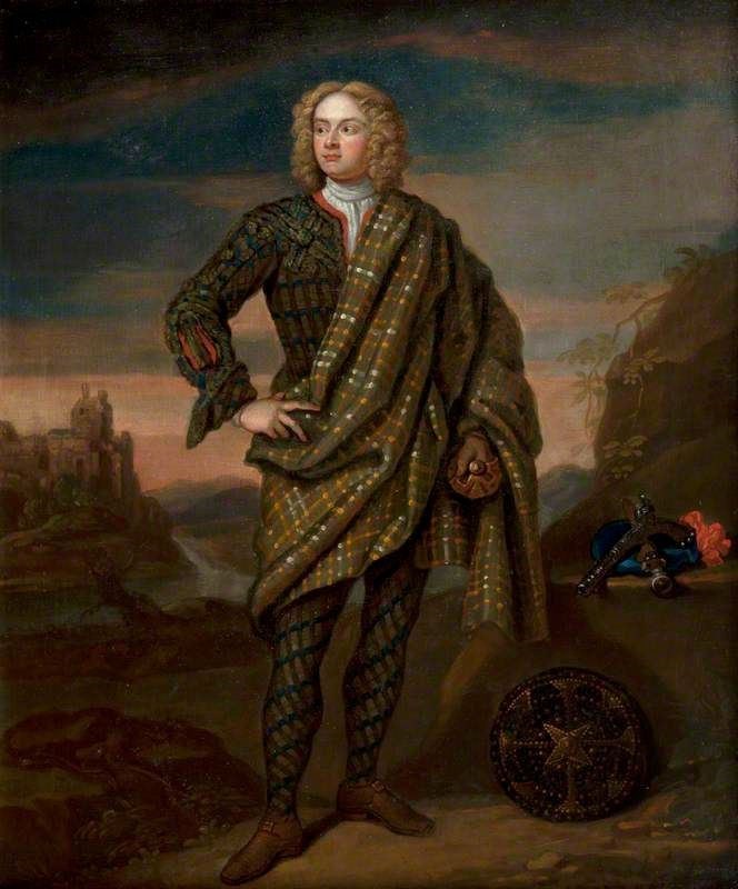 Hiding in plain sight... Ewan Macpherson’s portrait was for centuries regarded as a mere interesting early artistic glimpse of the tartan.