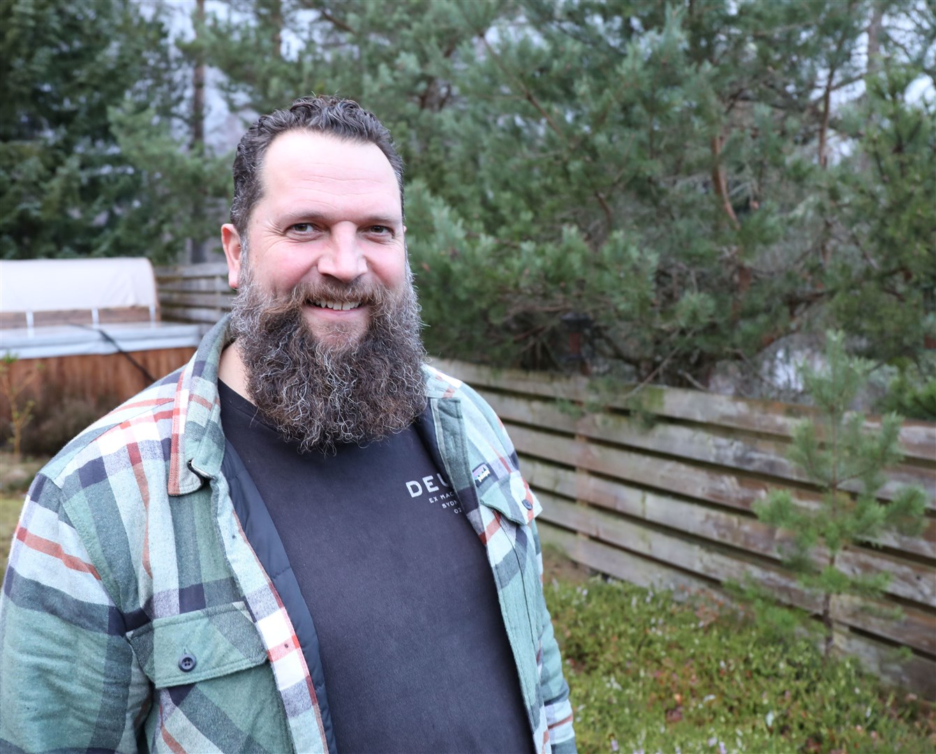 Carl Nagle who spotted an escaped monkey in his garden at Kincraig...pic Peter Jolly