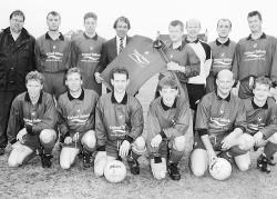 Aviemore businessman David Cameron presents new strips to Aviemore Thistle in June, 1996. Old photographs for ‘Down Memory Lane’ can be sent by post to ‘The Strathspey and Badenoch Herald’, 44 High Street, Grantown PH26 3EH