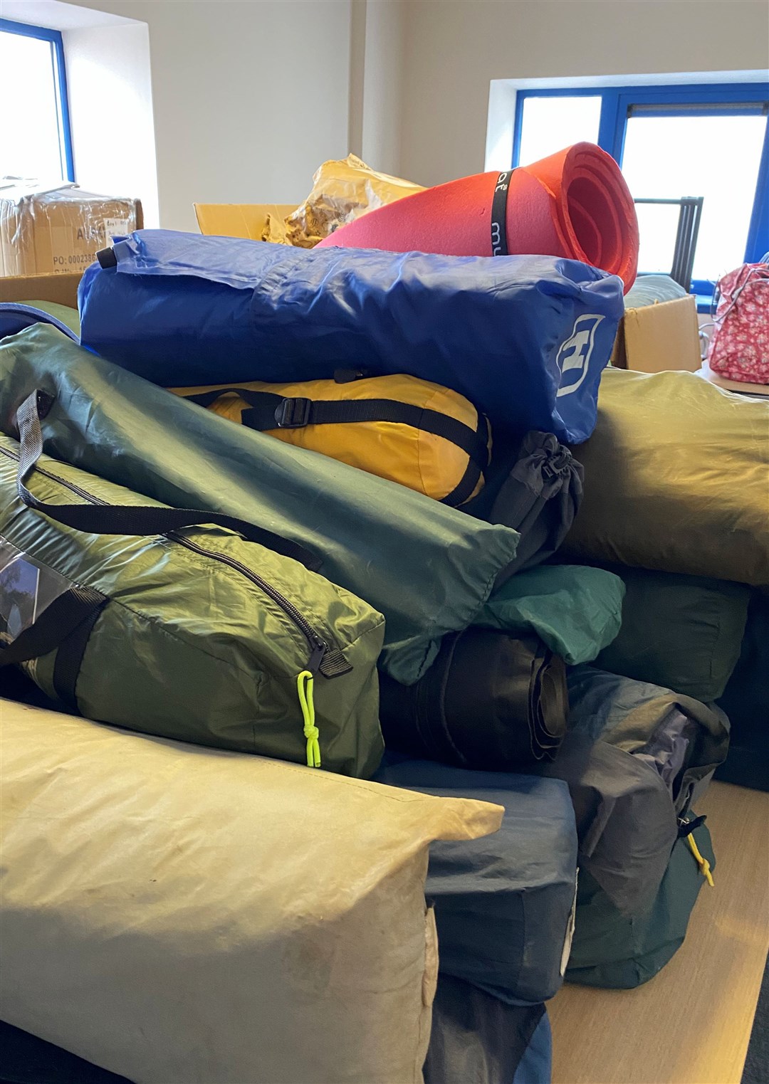 Duvets, tents and sleeping bags are among the items being sent from the Highlands to Ukraine where the war is still ongoing.
