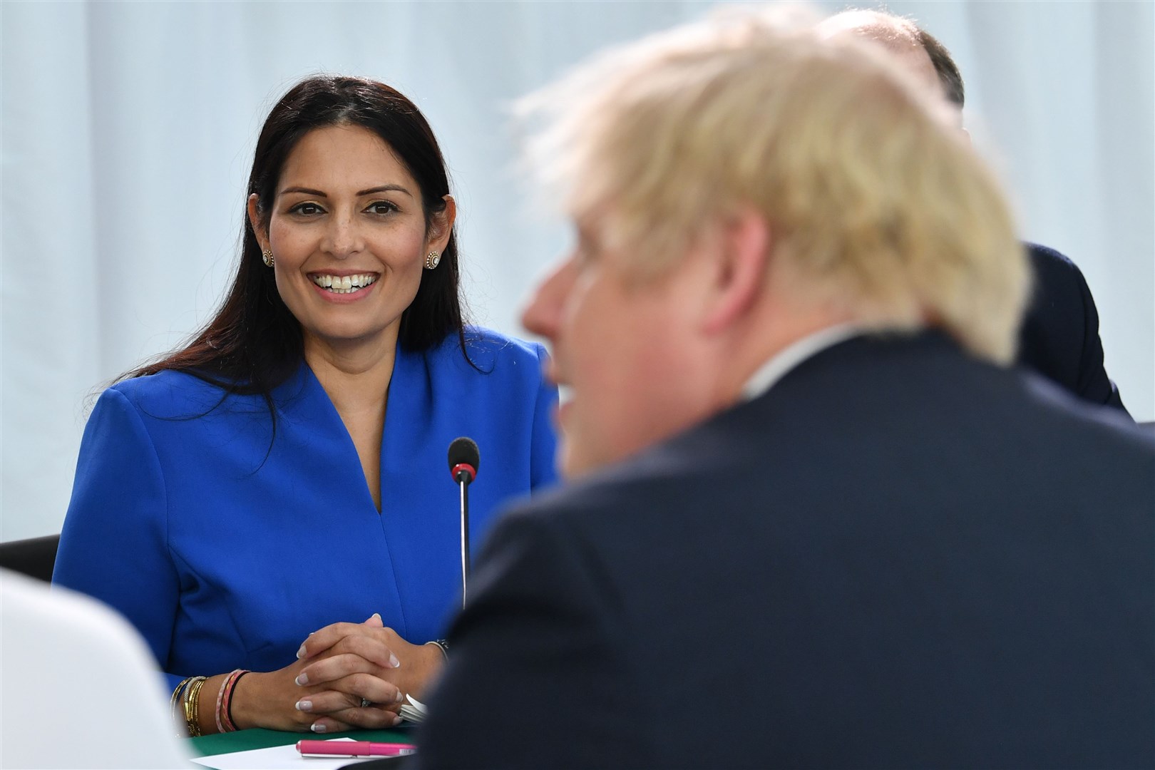 Boris Johnson asked the Cabinet Office to ‘establish the facts’ behind the allegations against his Home Secretary (PA)
