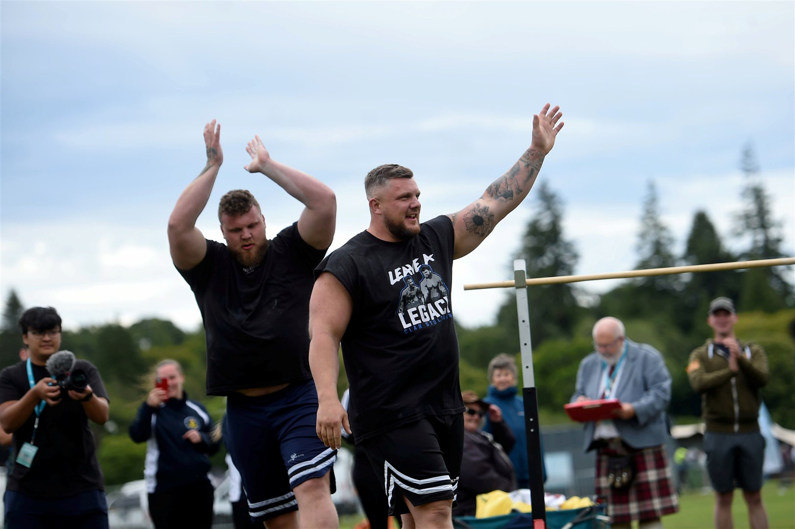 Both Tom and Luke Stoltman qualified for the final of the 2025 World's Strongest Man competition. Picture: Callum Mackay