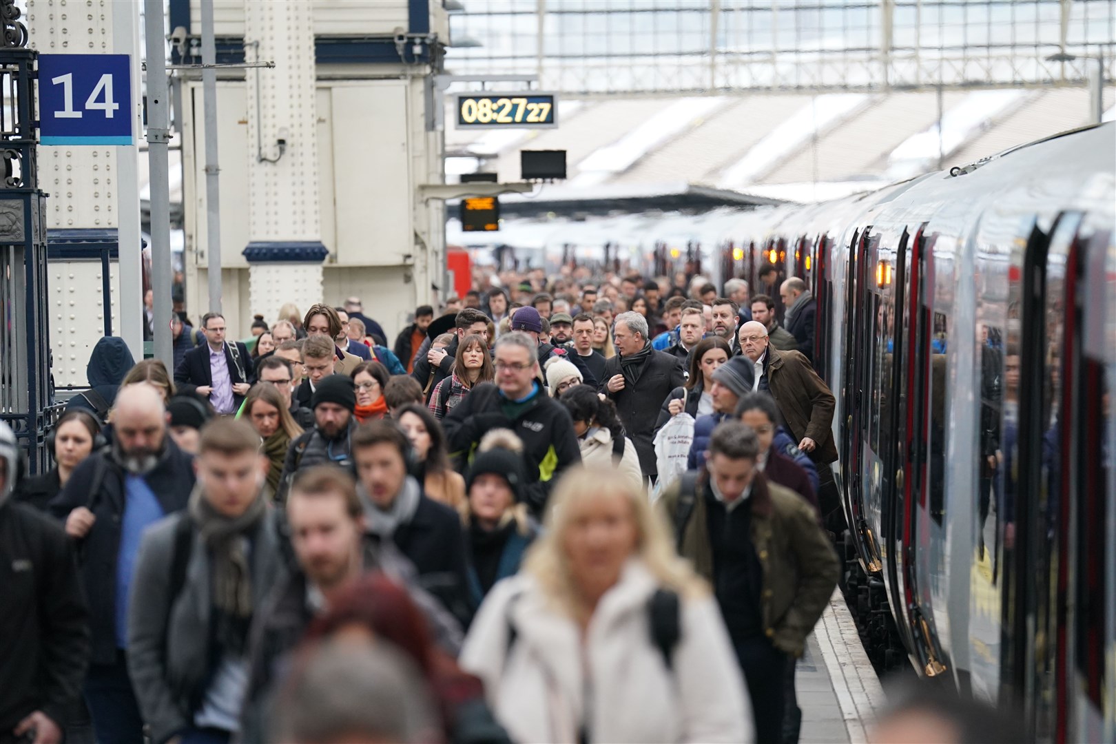 Rail passengers have been hit by the largest increase in fares for more than a decade despite record poor reliability (James Manning/PA)