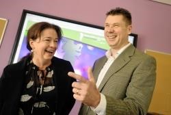 Rachel Burgess and Craig Ewan hope students will get involved in the contest.