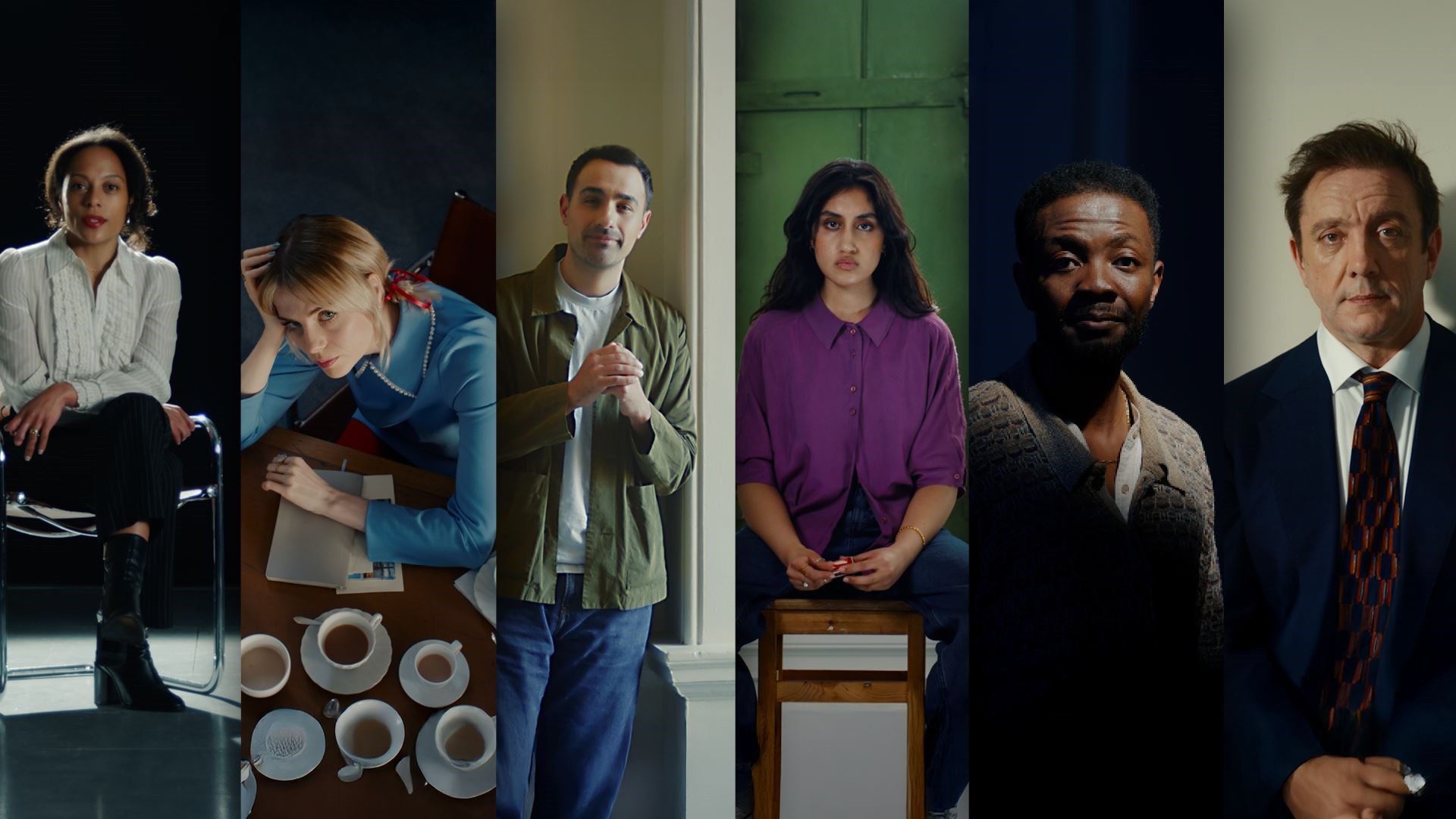Rosalind Eleazar, Lucy Boynton, Jamie Demetriou, Ambika Mod, Omari Douglas, and Peter Serafinowicz (Booker Prize/PA)