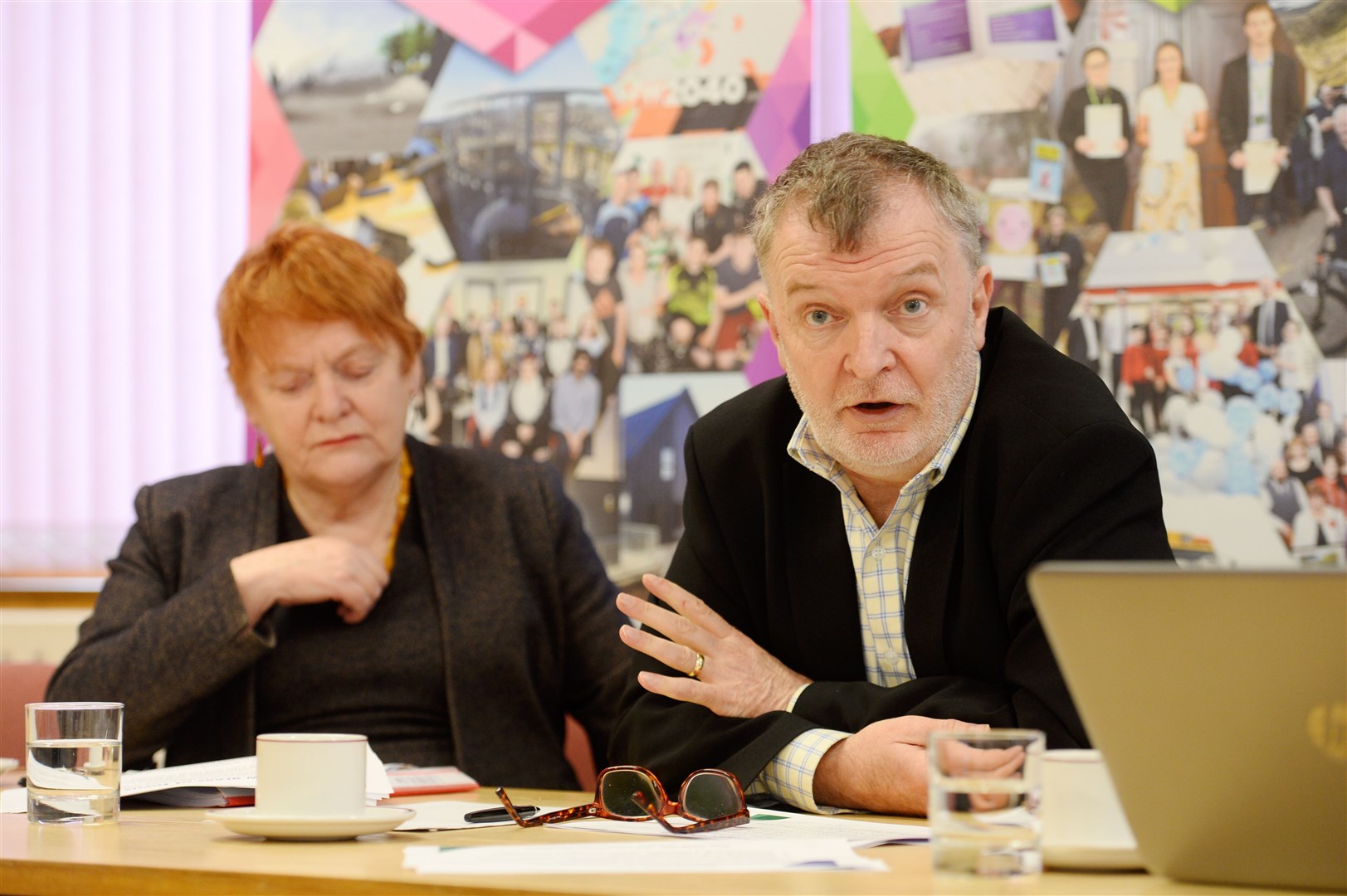 Highland Council leader Margaret Davidson and depute leader Alasdair Christie.