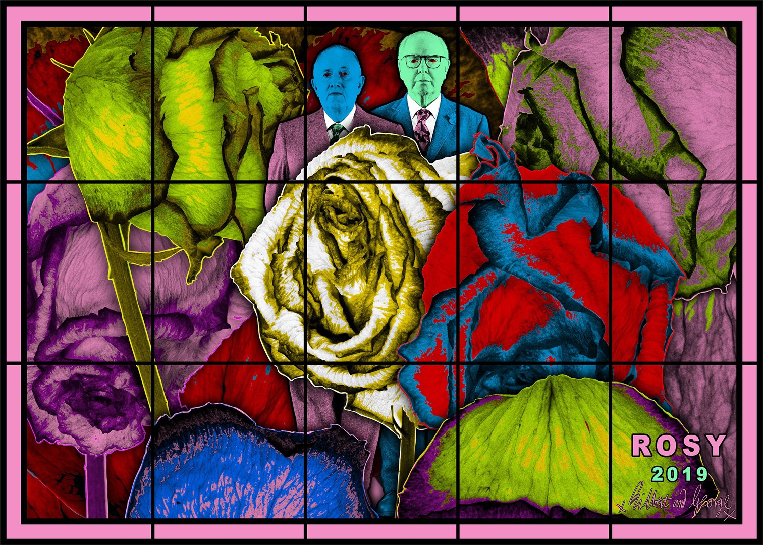 Rosy by Gilbert & George from The Paradisical Pictures (The Gilbert & George Centre/PA)