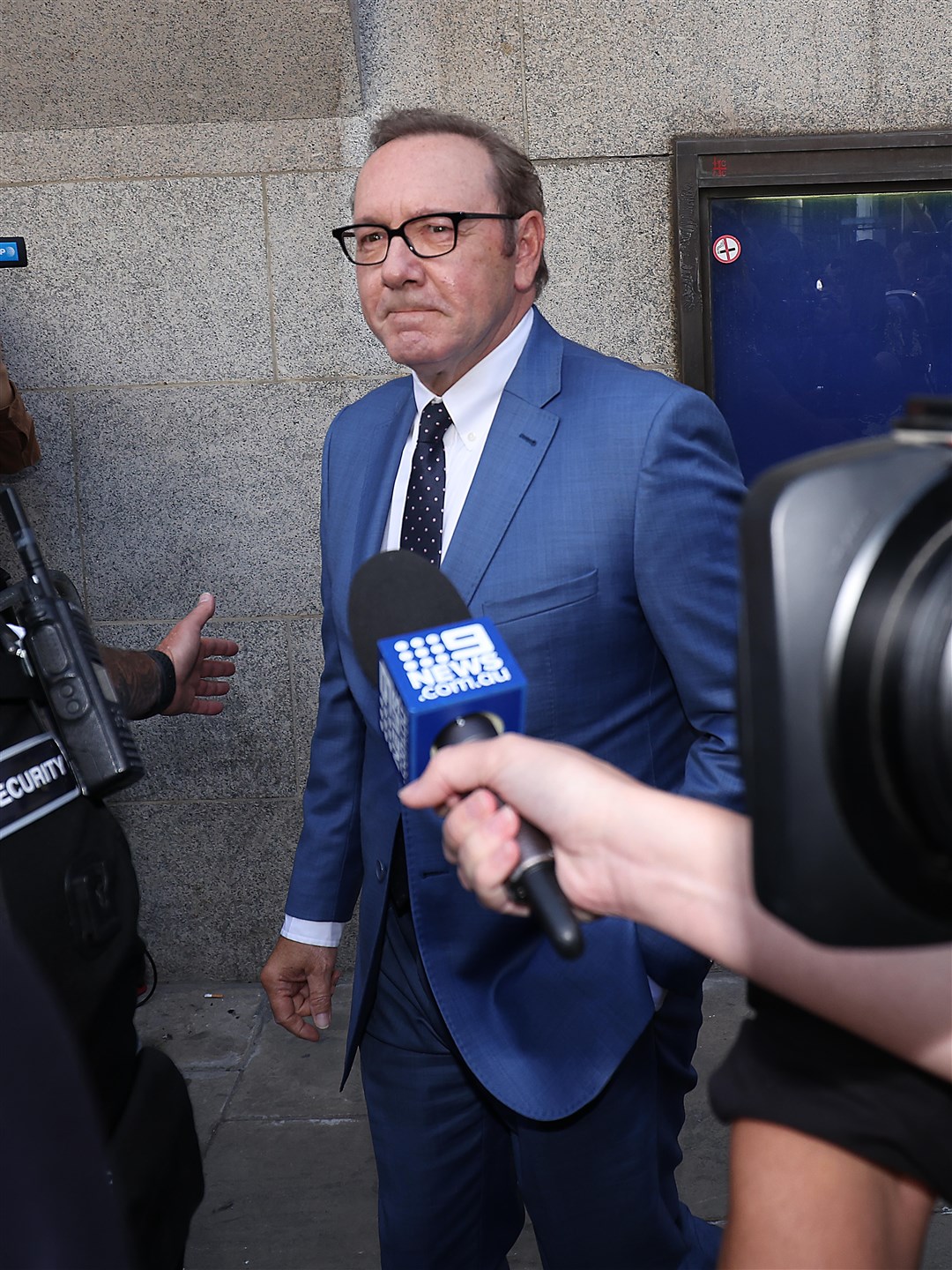 Actor Kevin Spacey leaves the Old Bailey in London (James Manning/PA)