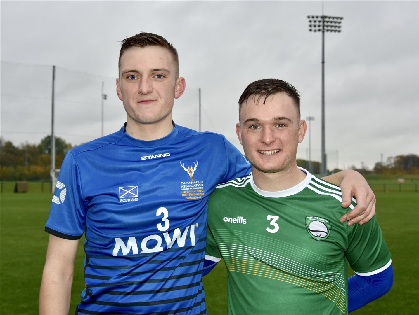 Savio Genini (right) after winning international honours.