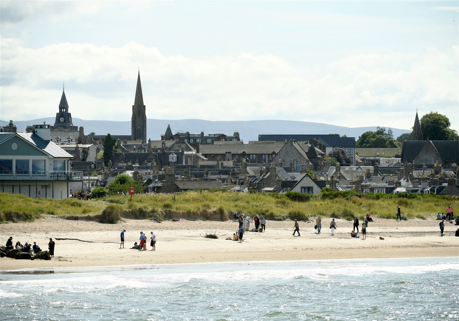 Nairn beach which has been the focus of anti-sewage dumping protests and concerns. Picture: James Mackenzie