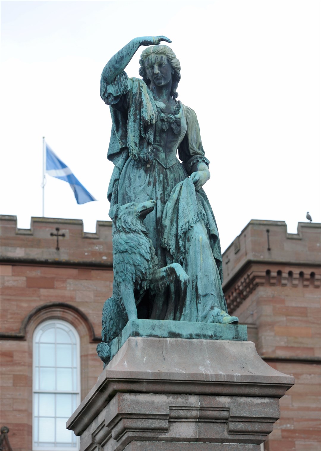 Flora MacDonald Statue outside Inverness Castle. Picture: Alison White.