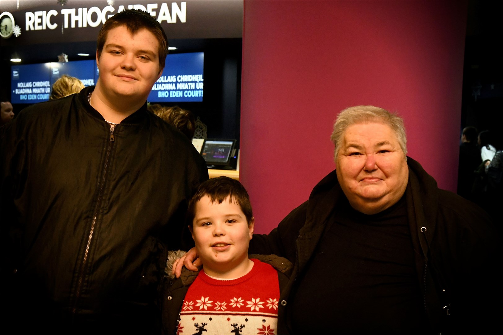 Stephen, Sean and Margory Hooper. Picture: James Mackenzie