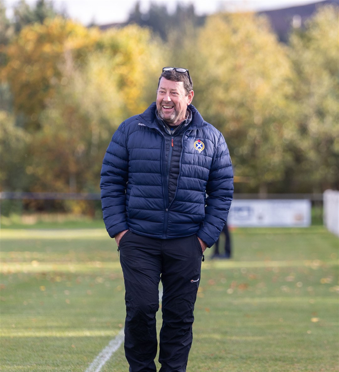 Newtonmore first team co-manager Norman MacArthur. Picture: Aidan Woods.