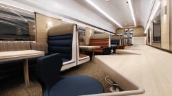 A Club Car in the new Caledonian Sleeper trains.