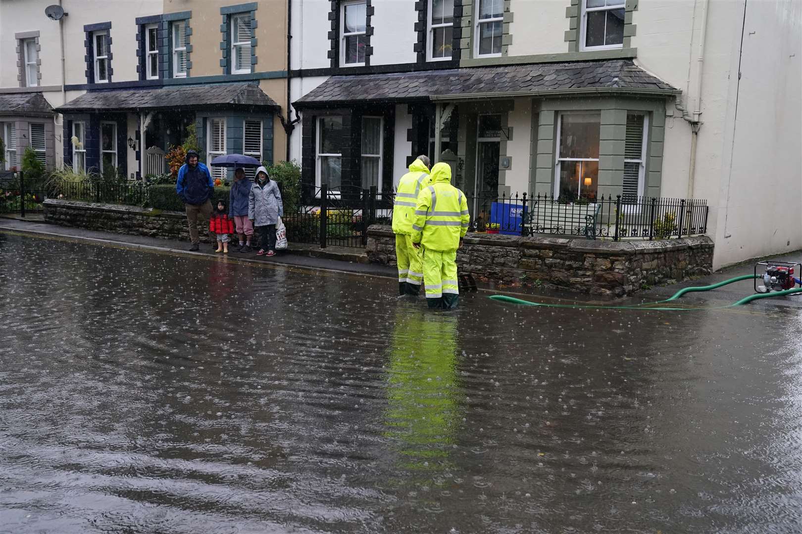 Properties were affected by the rising water levels (Owen Humphreys/PA)