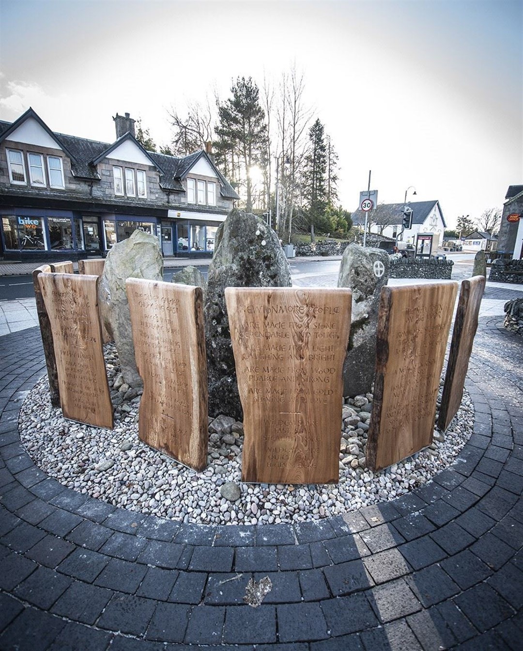 Newtonmore's celebrated art installation project, formally 'unveiled' today