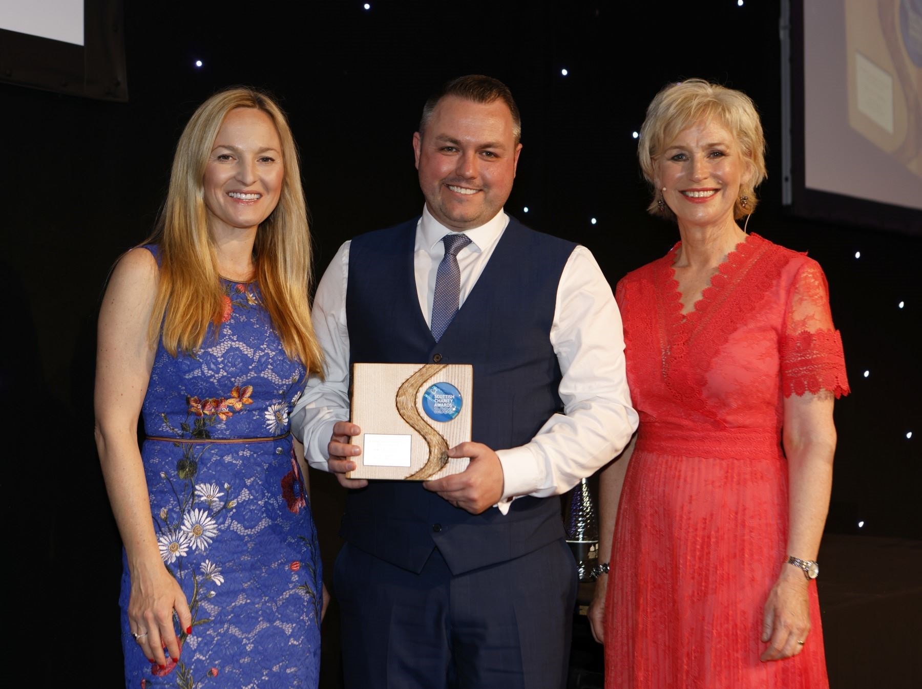 From left, June Pennykid, from Keegan & Pennykid, Charity of the Year Award sponsor, Declan Harrigan, founder and chief executive of S.M.I.L.E Counselling, Charity of the Year award winner 2022 and Sally Magnusson.