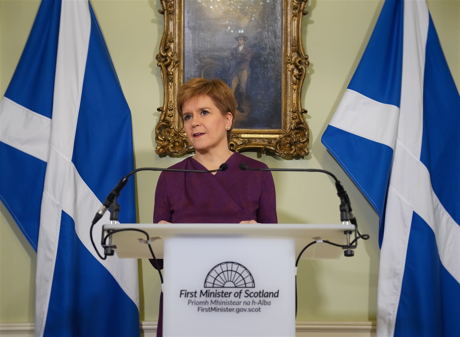 First Minister Nicola Sturgeon.