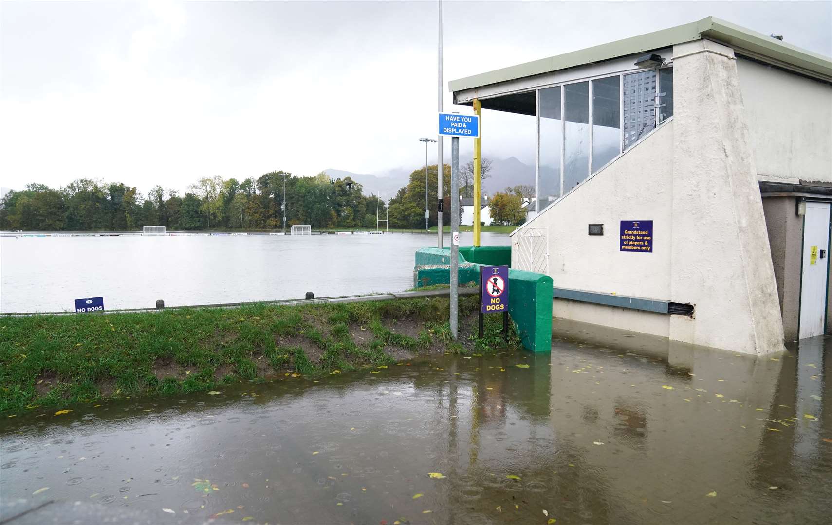Keswick Rugby Club’s pitch was waterlogged (Owen Humphreys/PA)