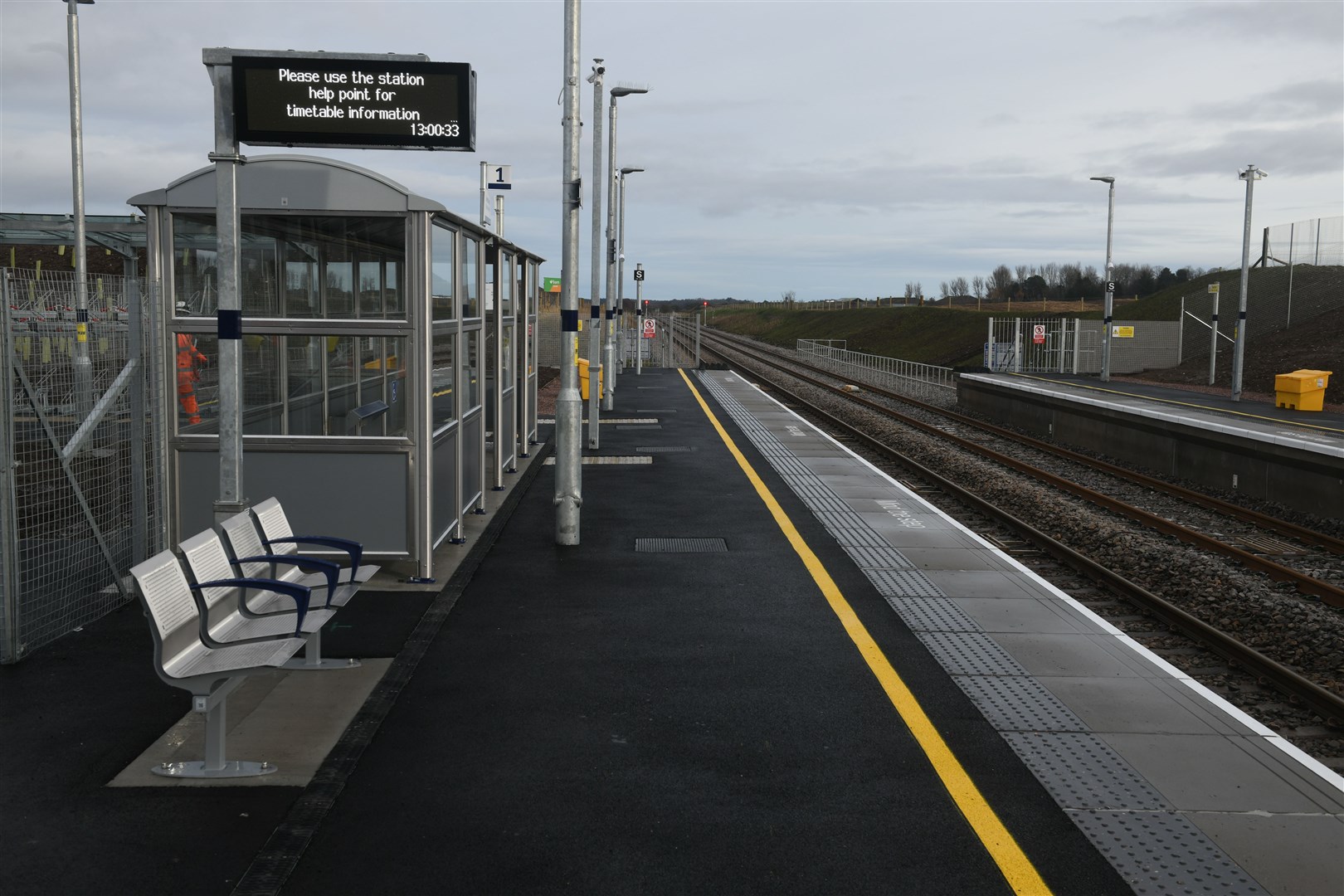 Inverness Airport Train Station. Picture: James Mackenzie.