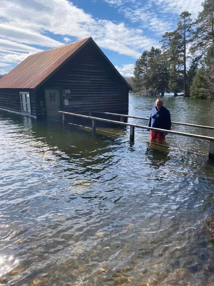 Brian O'Donnelll at Loch Vaa Boathouse last week.