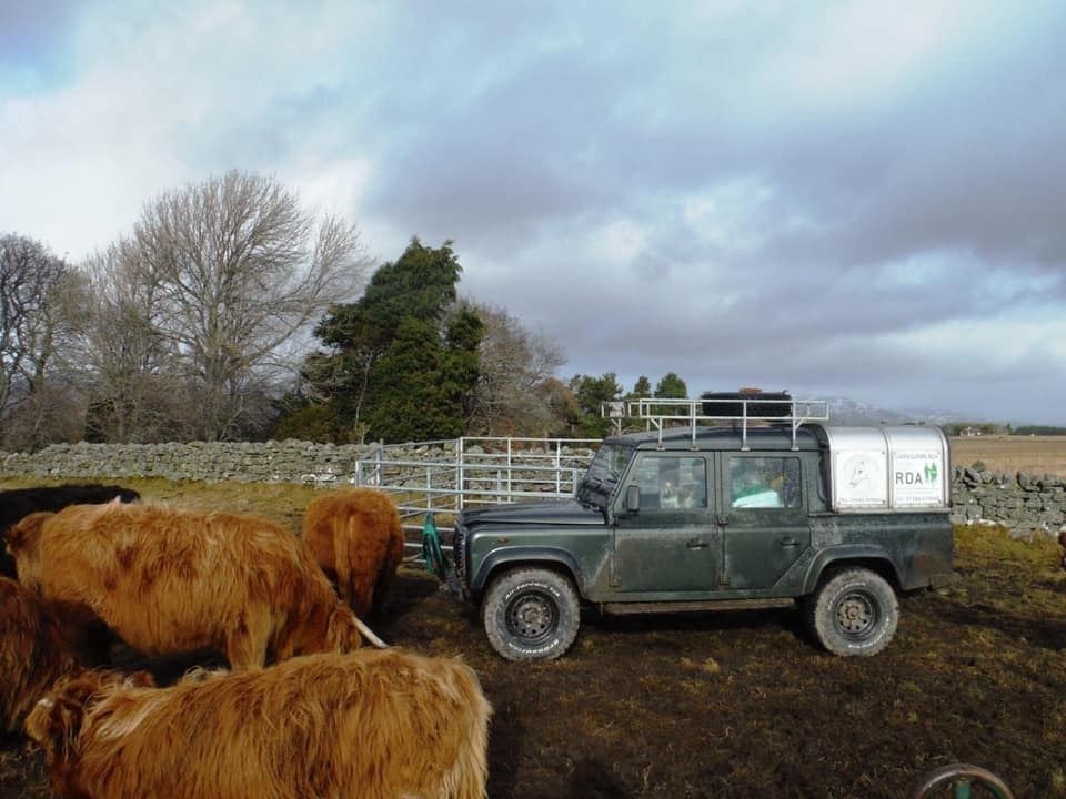 The stolen Land Rover, since recovered