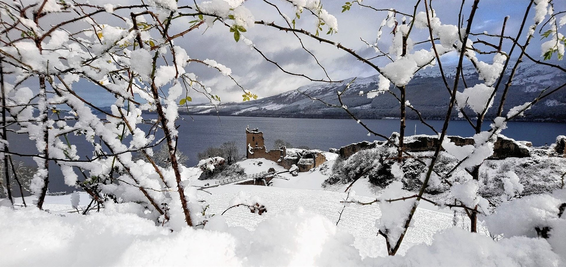 The hills around Loch Ness could see up to 10cm of snow in places (stock photo).