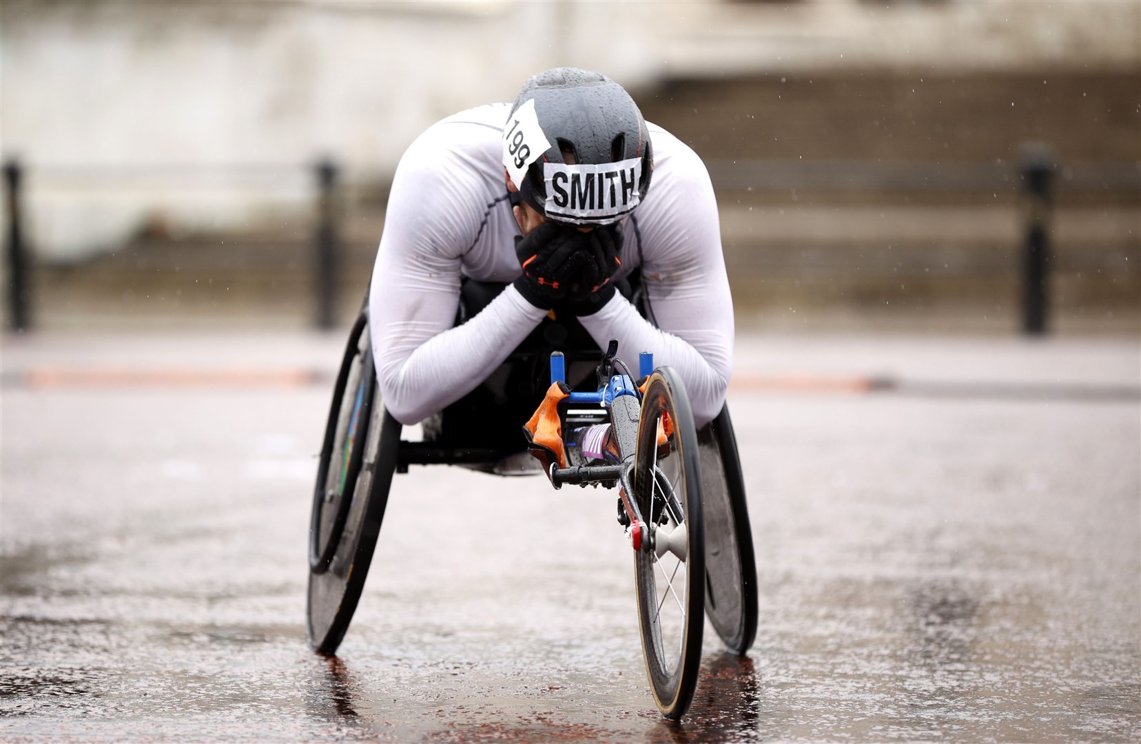 Heartbreak for Great Britain’s John Boy Smith, who had to retire (John Sibley/PA)