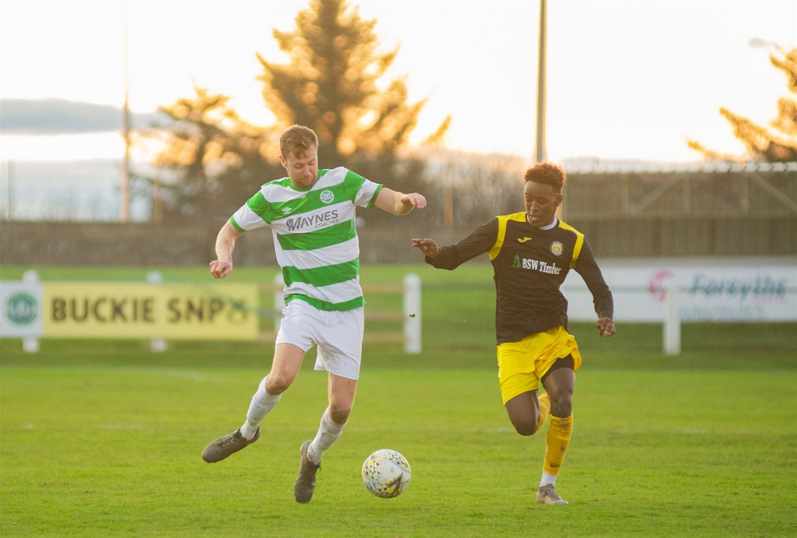 Fort William pictured playing Buckie Thistle in their last season in the Highland League in January 2022. Picture: Daniel Forsyth.